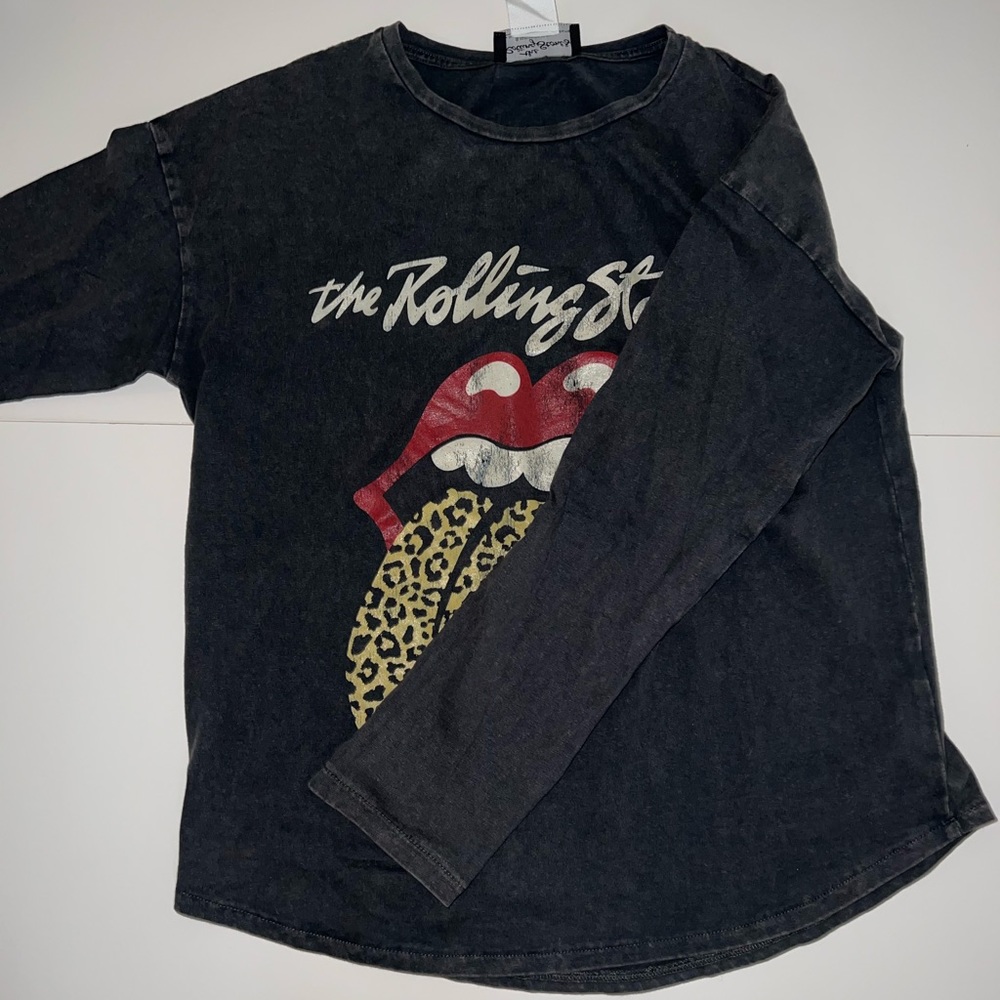zara girls rolling stone shirt